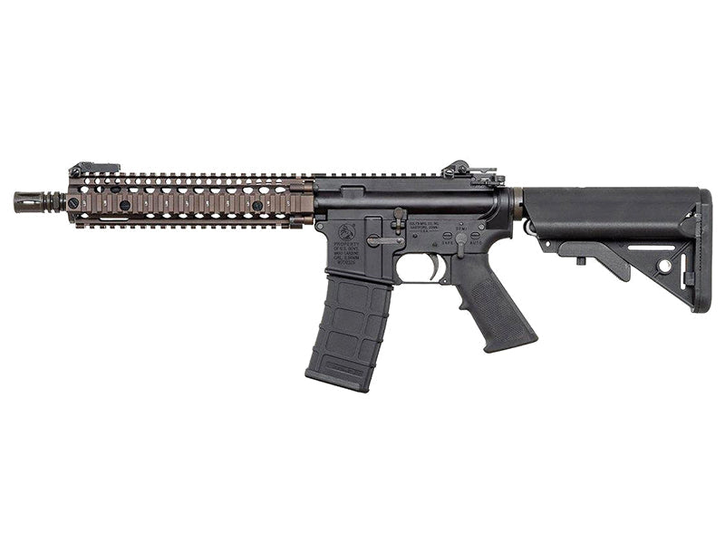 GHK MK18 MOD1 gas blowback rifle black – left-side full view