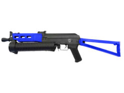 Golden Eagle Golden Eagle PP-19 Bizon SMG AEG (Folding Stock -6835) (Blue) airsoft