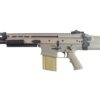 Double Bell SCR-L tan airsoft rifle – left-side full view