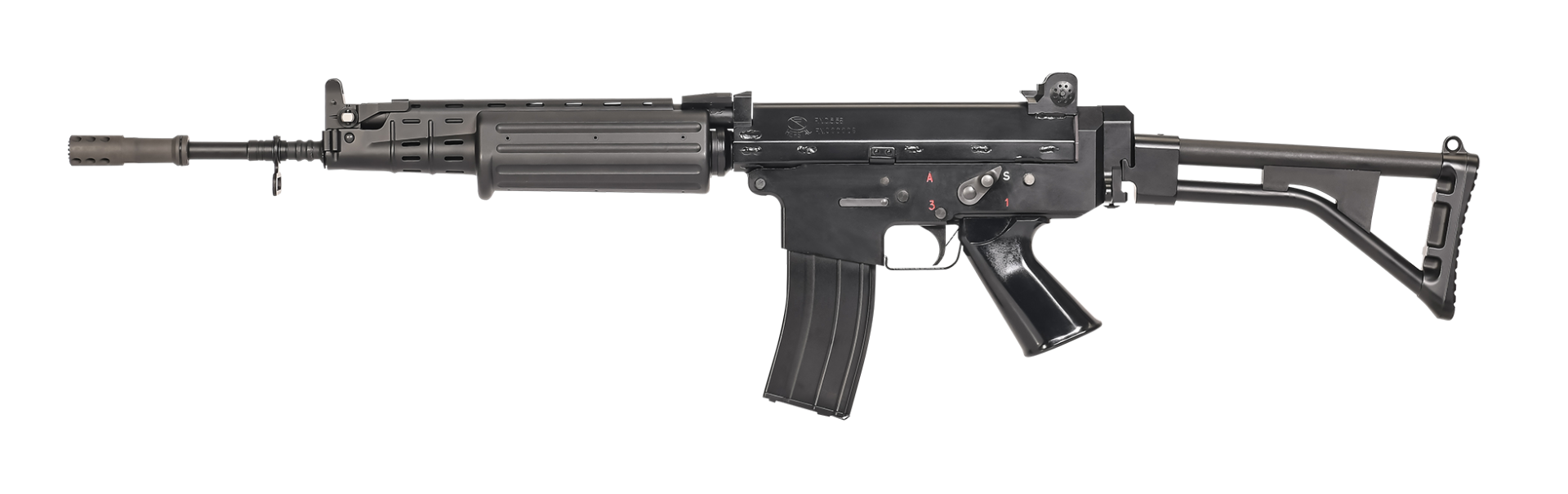 VFC FNC gas blowback rifle – left-side full view
