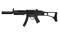 Secutor Virtus G-X AEG rifle – left-side full view, black metal finish