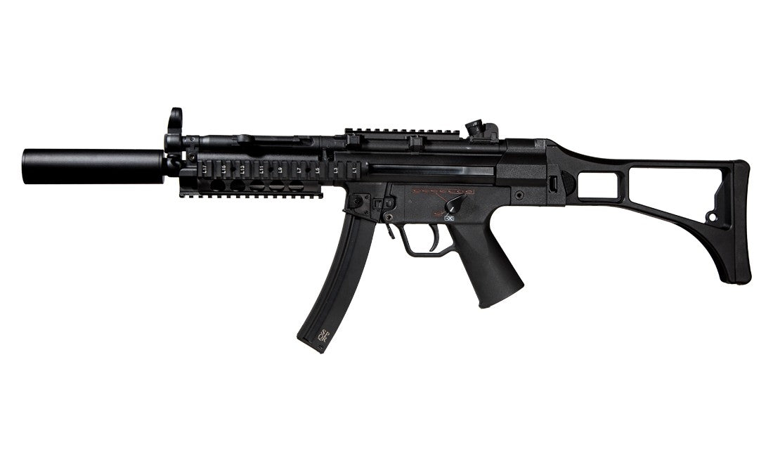 Secutor Virtus G-X AEG rifle – left-side full view, black metal finish