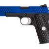 WE Knight Hawk Black 1911 full metal pistol – left-side full view