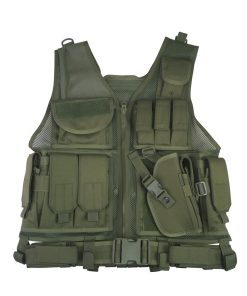 Cross Draw Tactical Vest – Olive Green 1