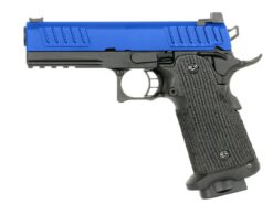 Army Custom 4.3 Hi-Capa Gas Blowback Pistol (R603 - Blue) airsoft