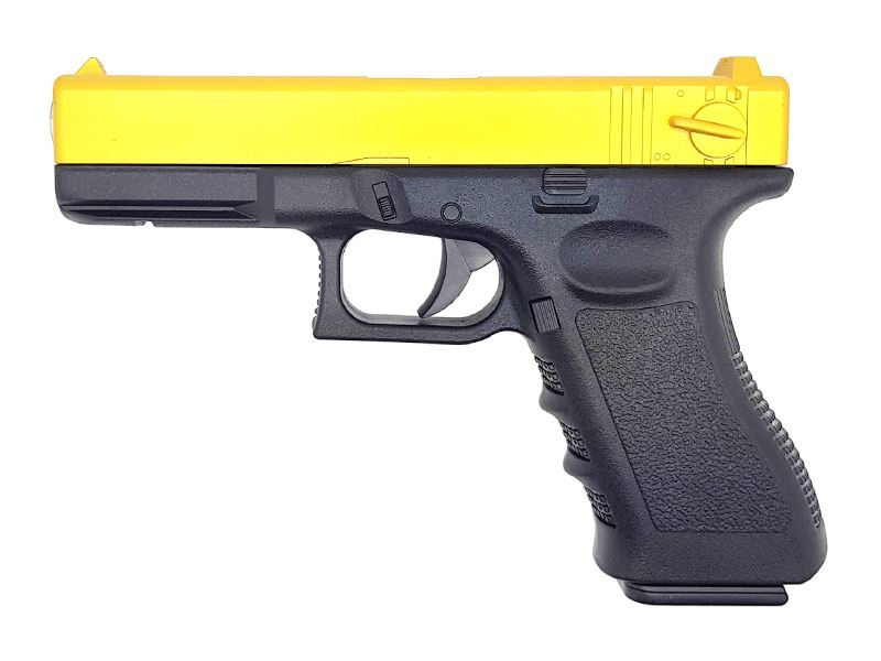Golden Hawk Golden Hawk 17 Series Pistol (1:1 Scale - Full Metal Slide - Gold) airsoft