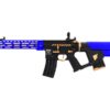 Lancer Tactical M4 Lancer Tactical M4 LT-33 Gen 2 PROLINE EEnforcer Night Wing RIS Carbine AEG Rifle (BLUE/Gold Limited Edition) airsoft