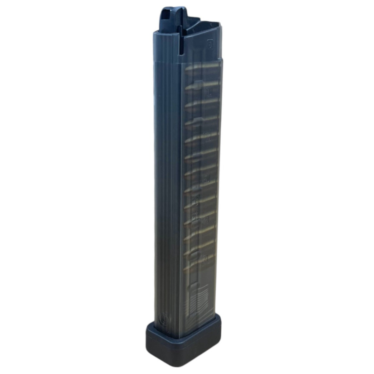 Maruyama SCW-9 PRO-G gas magazine 50-round black – left-side full view