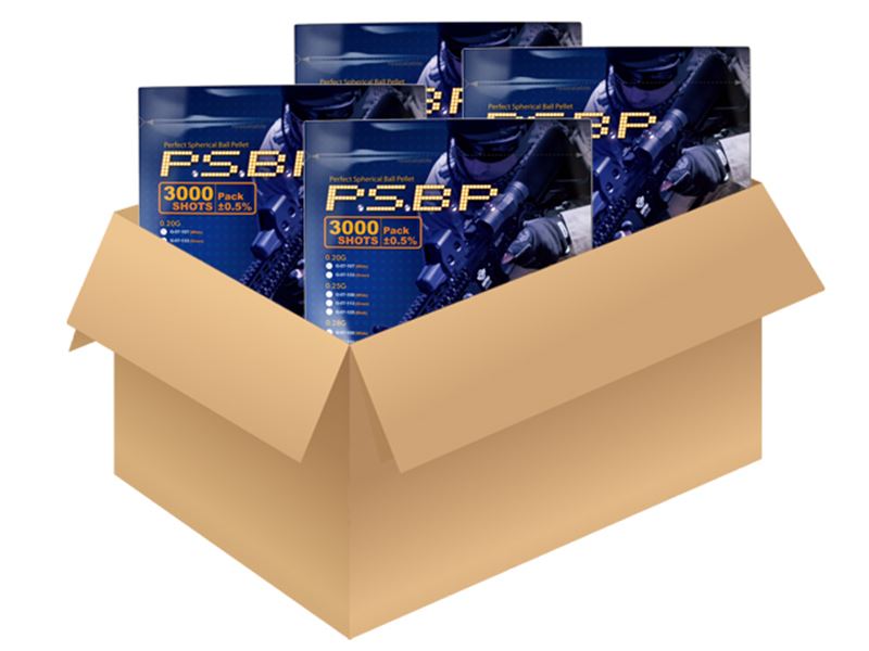 G&G G&G P.S.B.P. 0.20g BB's (3000) (G-07-107) (1 Carton = 18 Bags) airsoft