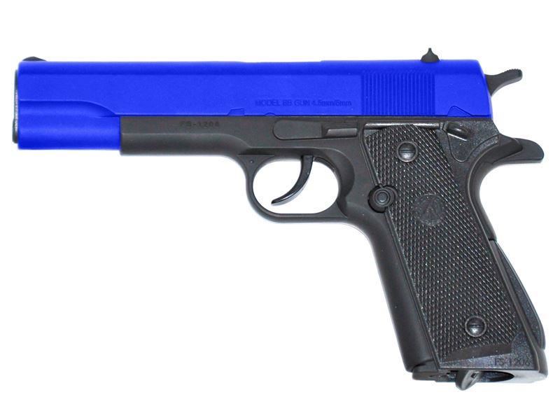 Hwasan Co2 Pistol M1911 (Full Metal - BLUE) airsoft