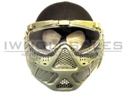 Full Face Protection with Eye Protection Full Face Protection with Eye Protection (Re-Enforced) (Green) airsoft