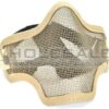 Lower Mesh Mask Lower Mesh Mask (Mouth and Nose Protection) with Cotton Strap (Tan) airsoft