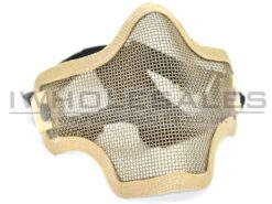 Lower Mesh Mask Lower Mesh Mask (Mouth and Nose Protection) with Cotton Strap (Tan) airsoft