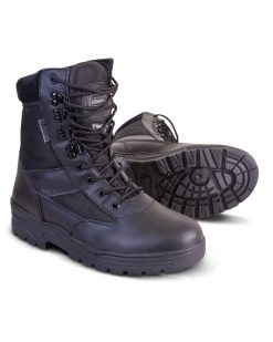 Patrol Boot   Half Leather/Half Nylon   Black