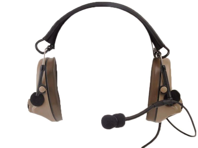 ZTac Comtac ZTac Comtac II - Electronic Ear Defenders and Coms Headset w/ Mic - DE airsoft