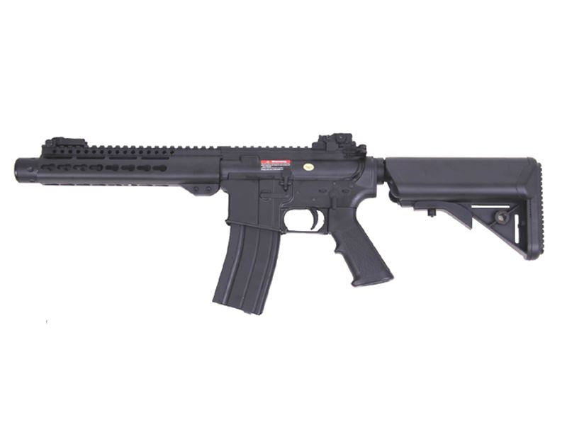 S&T S&T M4 Delta Keymod 9" Gas Blowback Rifle (Black - ST-GBB-12-BK) airsoft