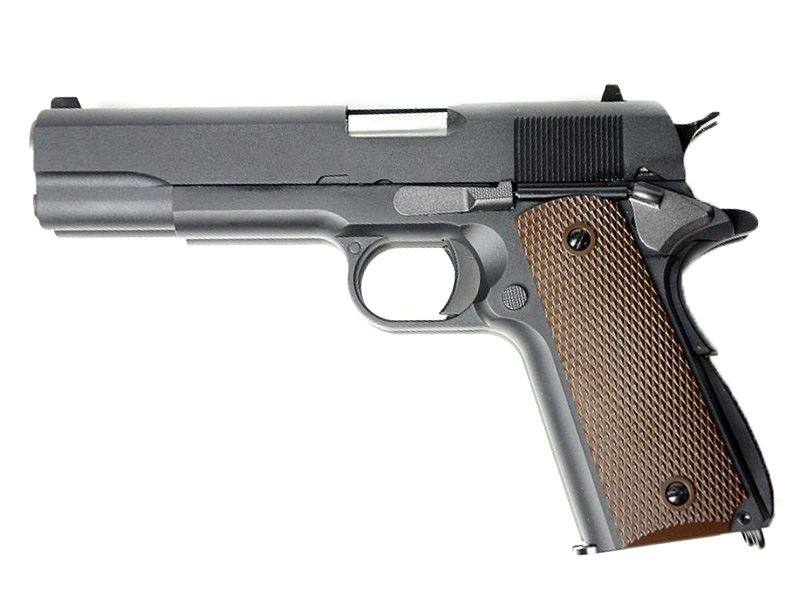 WE WE 1911 Double Barrel GasBB Pistol (Ful Metal - Black) airsoft