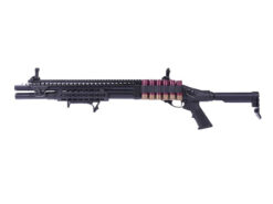 Golden Eagle M870 Keymod Tri-Shot Gas Pump Action Shotgun (Long - Black - M8875 - V2) airsoft