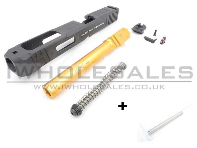 Ace1Arms Ace1Arms SAI G34 Slide with (6.04mm Tokyo Marui Inner Barrel) (Black) airsoft