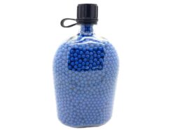 Big Foot Diamond Precision 0.12g - 5000 BB Pellets (Canteen Clear Bottle - 5000 Rounds - Blue) airsoft