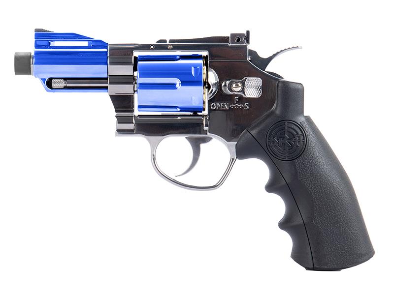 SRC 2.5" Titan Co2 Revolver (Full Metal - COR-803SX - Silver/Blue) airsoft