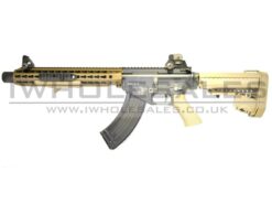 BOLT - BOLT - BR47 KeyMod - EBR + Suppressor (BRSS Recoil)(Tan) airsoft
