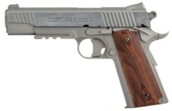 Colt Colt 1911 (Rail) Co2 Pistol (Silver - Fixed Slide - Cybergun - 180315) airsoft
