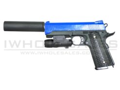 ACM K-Warrior G25A Metal Pistol with Silencer V2 ACM K-Warrior G25A Metal Pistol with Silencer V2 (Blue) airsoft