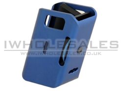 IPSC Pistol Magazine Pouch Blue – left-side full view
