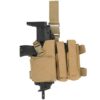 ACM ACM SMG Dropleg Holster (2 Mag. Pouch - Tan) airsoft
