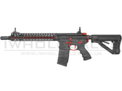 G&G G&G Combat Machine AEG CM16 SRXL (Special Red Edition) with MOSFET & ETU (EGC-16P-SXL-RNB-NCM) airsoft