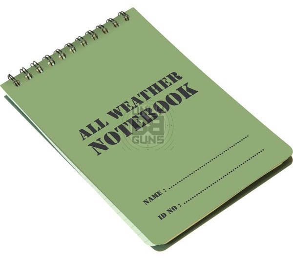 A6 WATERPROOF NOTEPAD (KOMBATKIT-A6-WATERPROOF-PAD) airsoft