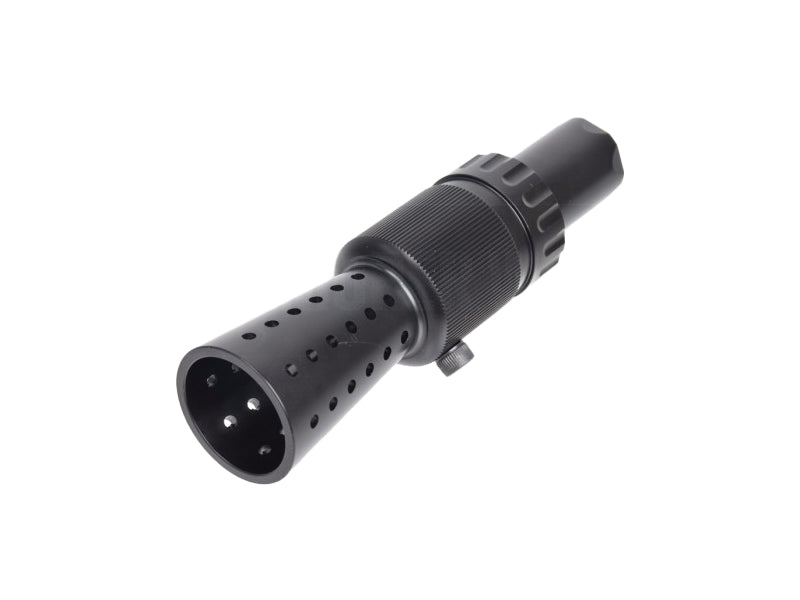 Armorer Works M712 scope – left-side full view with flash hider mount
