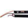 Duel Code 7.4V 1100mAh 25C LiPo battery nunchuck – left-side full view