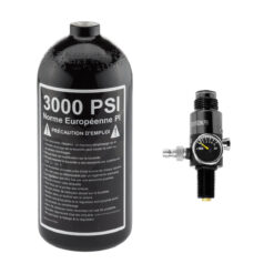 Dye Dye 0.8L aluminum bottle pack plus 3000 PSI Gauge Preset airsoft