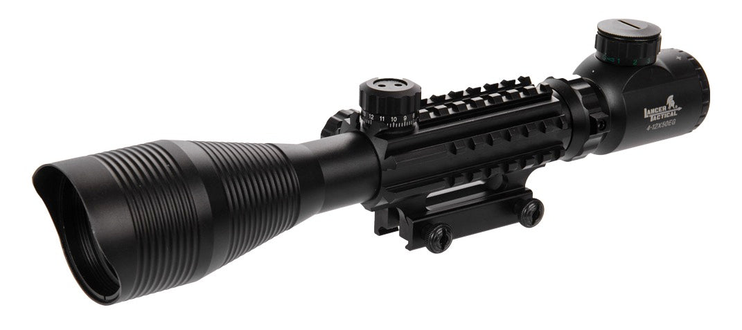Lancer Tactical Lancer Tactical 4-12x50 EG Red and Green Sniper Scope airsoft