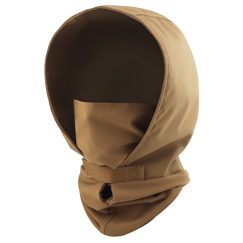 Big Foot Night Headgear Cordura mask brown – left-side full view