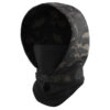 Big Foot Night Headgear mask – left-side full view, Black Multicam Cordura