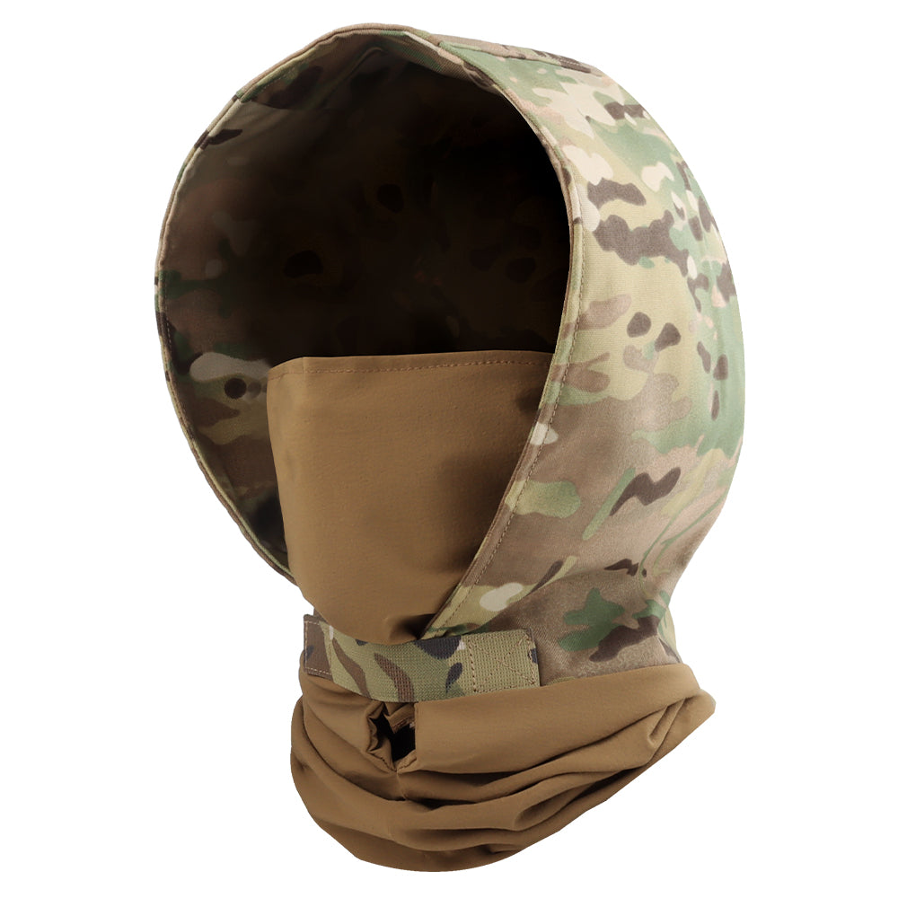 Big Foot Night Headgear Cordura Multicam mask – left-side full view