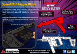 Airtech Studios - Speed Flat Trigger Airtech Studios - Speed Flat Trigger(CNC Stainless Steel) - KRYTAC KRISS VECTOR - BLACK airsoft