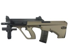 Snow Wolf Snow Wolf AEG AUG (Short - Tan - SW020T) airsoft