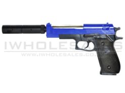 Double Eagle M22 M9 with Double Eagle M22 M9 with SIlencer (Blue) airsoft