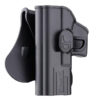 Amomax 19 Series left-handed holster polymer – full left-side view
