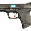 WE G26 BB Force Series compact pistol – left-side full view with black slide, silver barrel and black frame