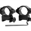 ACM ACM 1"/25.4mm Scope Mounts for 20mm RIS Rails (Short - Black) airsoft