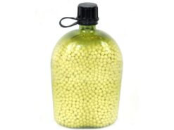Big Foot Diamond Precision 0.20G Green Tracer BB Pellets (5000 Rounds - Water/BB Canteen Bottle - Tan/Yellow) airsoft