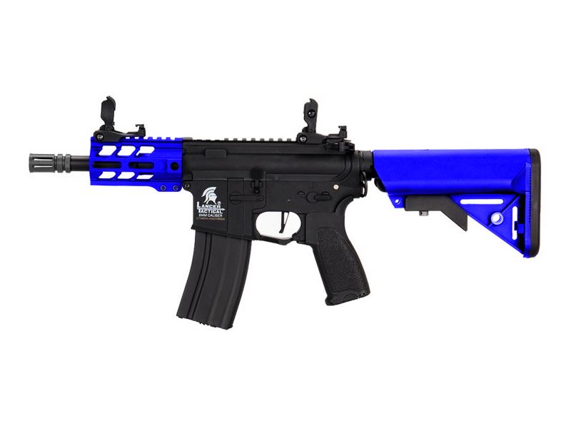 Lancer Tactical M4 Lancer Tactical M4 LT-34 Gen 2 PROLINE Enforcer Battle Hawk 4' RIS Carbine AEG Rifle (BLUE) airsoft