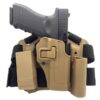 Big Foot Holster 17/18/19 with Two Pouches (Hard - Tan) airsoft