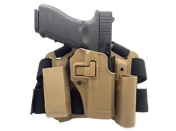 Big Foot Holster 17/18/19 with Two Pouches (Hard - Tan) airsoft