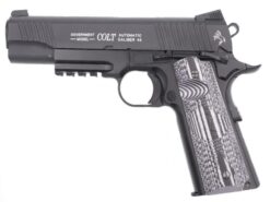 Colt 1911 (Rail) Combat Unit Co2 Blowback Pistol (Black - Cybergun - 180564) airsoft